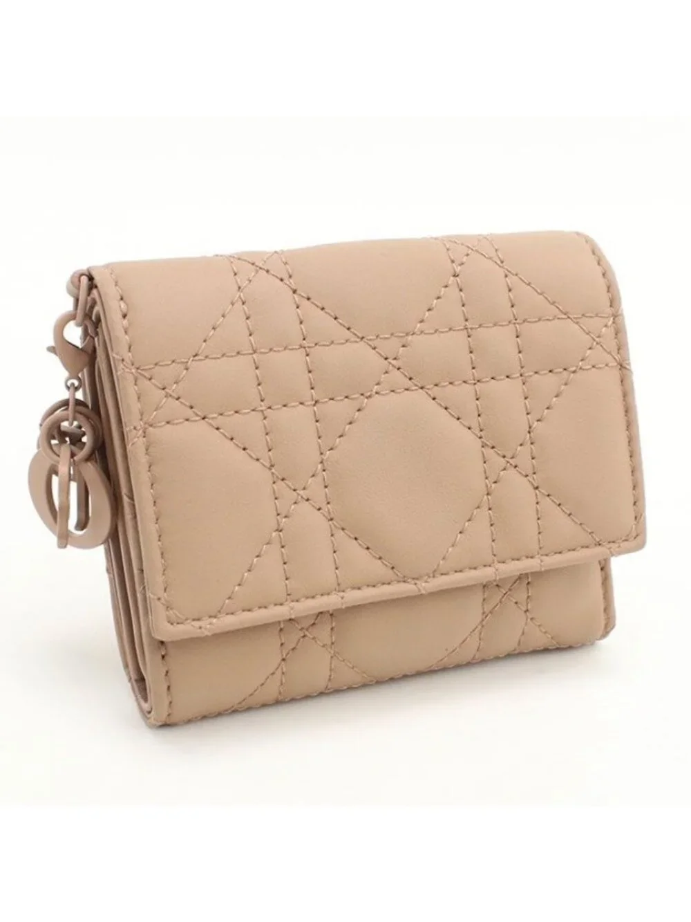 Dior Lotus Wallet Trifold Lambskin